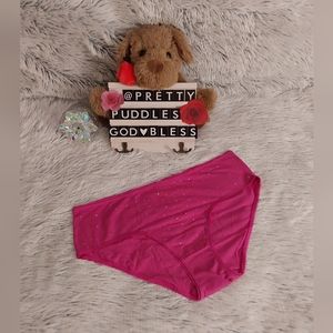 💎 XXL VS Stretch Cotton Scatter Shine Hiphugger Panty 💎